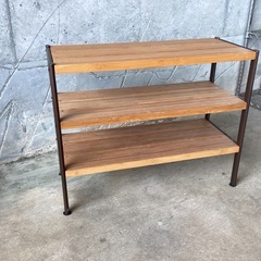 2505-22 木製ラック3段