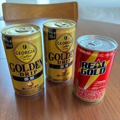 缶コーヒー2本+リアルゴールド