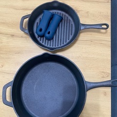 スキレットフライパン　キャンプ　BBQ
