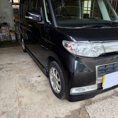 ☆乗り出しコミコミ価格☆ダイハツ タント カスタムXリミテッド☆人気の黒色☆ 走行12.3万km 車検R8年6月迄 ☆ETC☆フルセグナビ☆ドラレコ☆左パワスラの画像