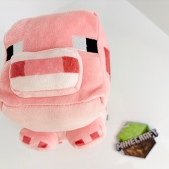 【タグ付き】マインクラフト ベビーぬいぐるみ ブタ