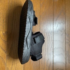 24.5~25cm ブラック 黒 レディース 厚底サンダル スポーツサンダルの画像