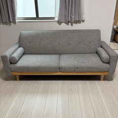 ソファ3人掛け(グレー)