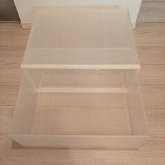 無印クローゼットケース横ワイド清掃済の画像