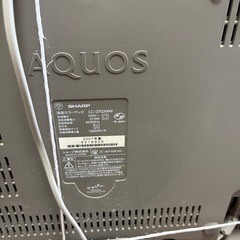 SHARP AQUOS37インチの画像