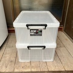 （50）【美品】　天馬　ロックス 660L クリア　フタ付き収納...