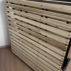 折りたたみシングルベッド すのこの画像
