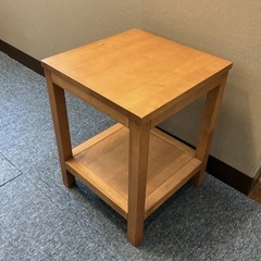 天然木パーチ材サイドテーブル