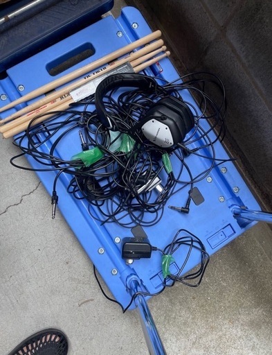 ATV / EXS-3SC 電子ドラムハイハットスタンド付きセット写真全て電源