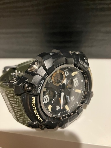 【最終値下げ】CASIO　カシ　G-SHOCK マッドマスター ソーラー電波 ラバー ブラック文字盤 GWG-100 