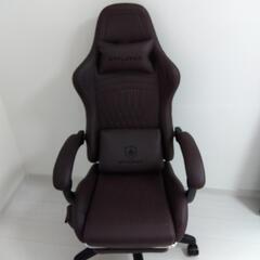 【現地引き取り限定】ゲーミングチェア　スピーカー付　ブラウン