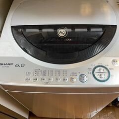 洗濯機 (SHARP6.0 ES-FG65)・スピーカー (DOSHISHA SWV-10W)　※現地に引き取りに来てくれる場合は、0円の画像
