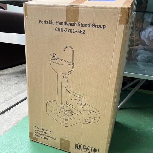 ポータブル洗面台　移動式　簡易洗面台　　キャンプ　アウトドア　移動式【お買い得‼️】