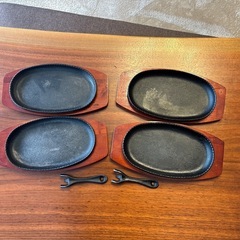 ステーキハンバーグ用鉄板の画像