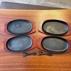 ステーキハンバーグ用鉄板の画像