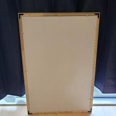 エポック社 【日本製】 木製 パズルフレーム 50×75cm ウッディーパネルエクセレント ゴールドライン 金モール仕様 シャインホワイト パネルNo.10の画像