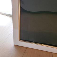 エポック社 【日本製】 木製 パズルフレーム 50×75cm ウッディーパネルエクセレント ゴールドライン 金モール仕様 シャインホワイト パネルNo.10の画像