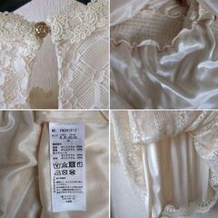 アクシーズファム　axes femme　レース　ワンピース　フェミニン　長袖　Mサイズの画像