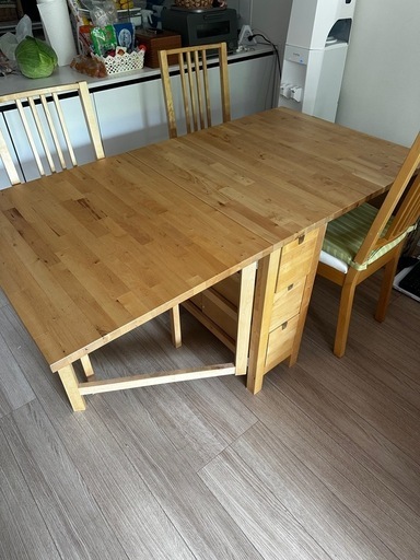 IKEA】NORDEN ノールデン ゲートレッグテーブル,アンティーク