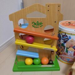 幼児おもちゃ　スロープトイ・ボール落とし・積み木セットの画像