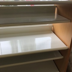 シューズラック　ASPLUND キズ有り　ナチュラル×ホワイト【取りに来れる方限定】の画像