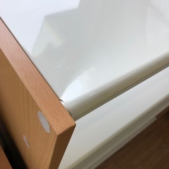 シューズラック　ASPLUND キズ有り　ナチュラル×ホワイト【取りに来れる方限定】の画像