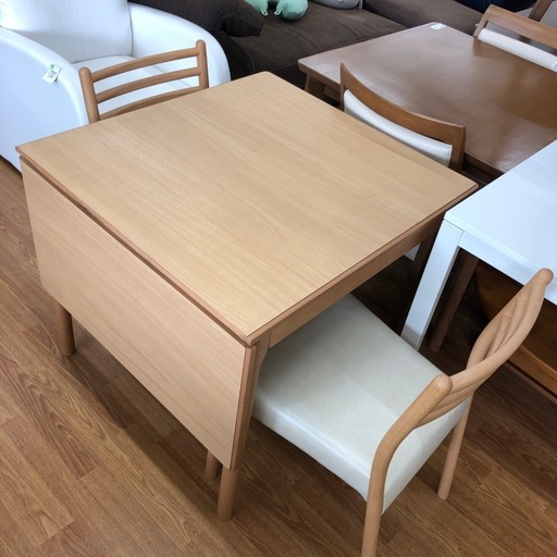 ダイニング3点セット　コイズミファニテック　KBT-1140NS ナチュラル×ホワイト【取りに来れる方限定】