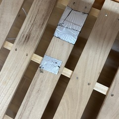 値下げ！無印良品　パイン材木製シングルベッドの画像