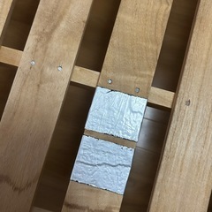 値下げ！無印良品　パイン材木製シングルベッドの画像