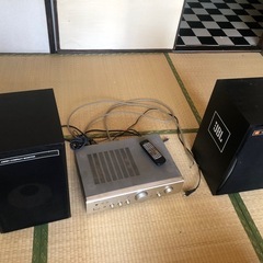DENON アンプ JBL スピーカー　リモコン配線付き