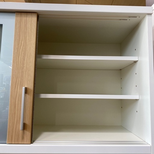 ジモティ来店特価!!!【松田家具】食器棚 ホワイト J-600