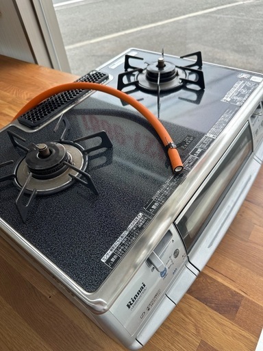 プロパンガスコンロ　ガラストップ　掃除済み美品