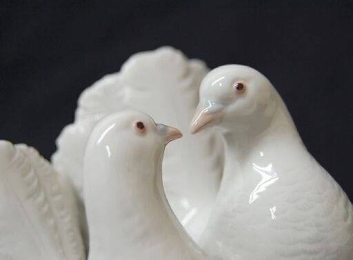 LLADRO フィギュリン 1169 つがいの鳩 スペイン製 鳥 ハト 人形