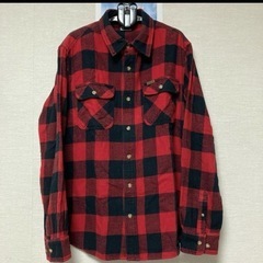 Carhartt チェック ネルシャツ ダンガリーシャツ レッドの画像