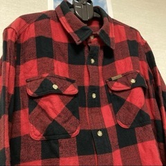 Carhartt チェック ネルシャツ ダンガリーシャツ レッドの画像