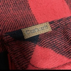 Carhartt チェック ネルシャツ ダンガリーシャツ レッドの画像