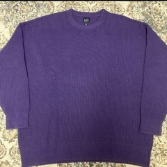 オールドGAP パープル ニットセーター ビッグセーター L