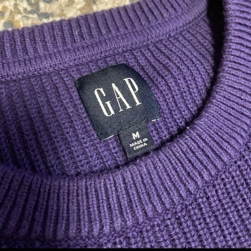 【SALE／10%OFF オールドGAP L ビッグセーター ニットセーター パープル ニット+セーター