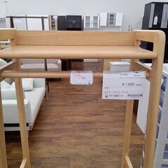 ★ジモティ割あり★  ハンガーラック ナチュラルブラウン H130×D36.5×W54 クリーニング済み MT4410の画像