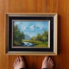 素敵な絵画 風景画 在銘あり