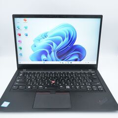 バッテリー◎ フルHD 14 レノボ ノートPC ThinkPad X1 Carbon Core i5-8250U windows11 pro 8GB SSD256GB  カメラあり オフィス (B722)の画像