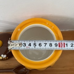 ハニーポット　キャニスター　陶器　スプーン付き　かわいい入れ物の画像