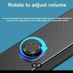 デスクトップコンピュータ用小型スピーカー（ケーブル付き）の画像