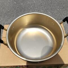 未使用！37cm！大鍋！激安！　プロスタッフ　純しゅう酸 鍋　芋煮会　筍　タケノコアク抜きの画像