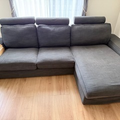 IKEA KIVIK シーヴィク 　3人掛けソファ 寝椅子付き　...