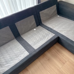 IKEA KIVIK シーヴィク 　3人掛けソファ 寝椅子付き　ヒッラレド　チャコールの画像