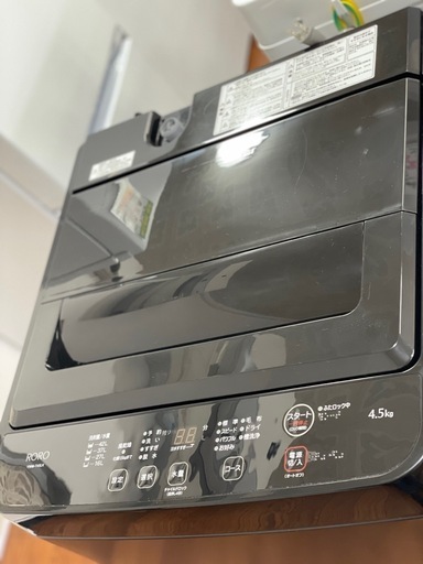 送料・設置込み可　洗濯機　4.5kg ヤマダ　2023年【分解クリーニング済み】