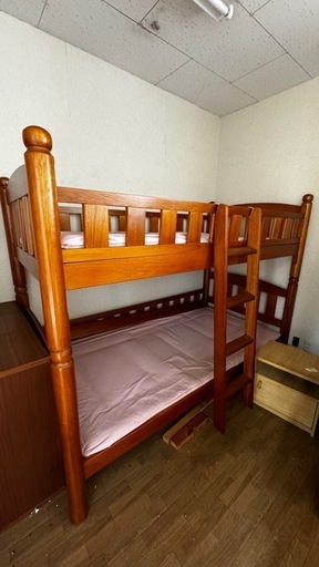 5/21まで 中古木製二段ベット