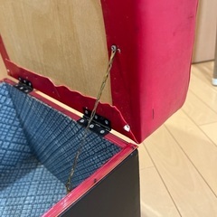 アンティークボックス　収納　小物入れ　スツール　Antique Box レッド　赤の画像