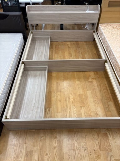 N997★引き出し付きダブルベッド★ベッド★幅1410ｍｍ